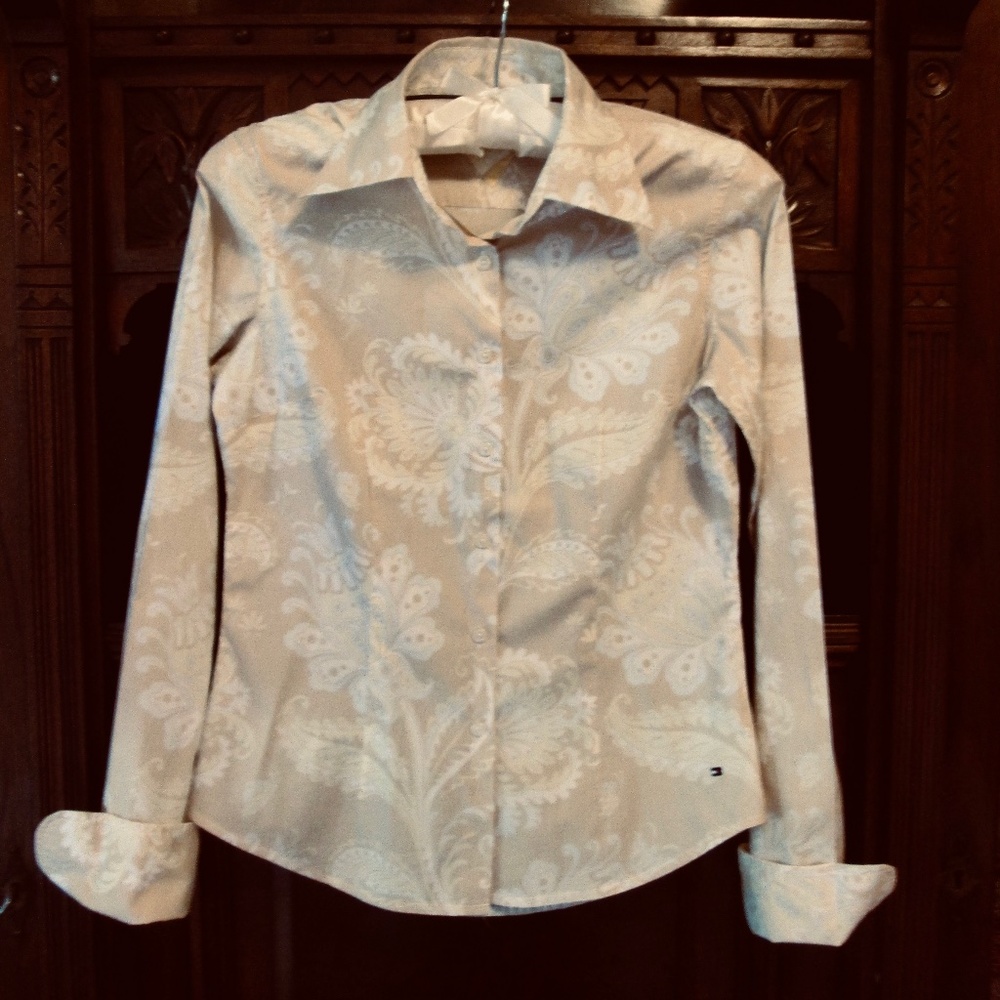 Tommy Hilfiger Paisley Button-down Blouse